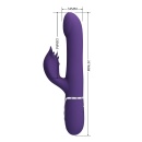 Wibrator Falin dark Purple - podwójny silnik, 7 trybów wibracji, 4 funkcje rolling, pamięć ustawień - 9