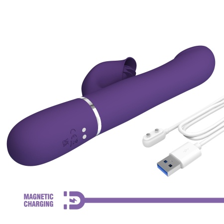 Wibrator Falin dark Purple - podwójny silnik, 7 trybów wibracji, 4 funkcje rolling, pamięć ustawień - 11