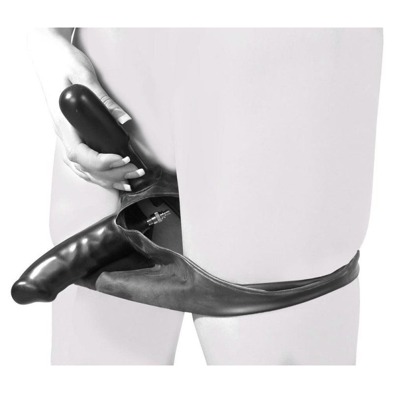 Latex Briefs Pump Dildo M - 7