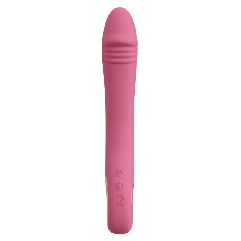 Wibrator do punktu G You2Toys Slim G-Spot Rose - elastyczny, wygięty trzon, 10 trybów, długość wprowadzenia 13,5 cm, średnica ma - 4