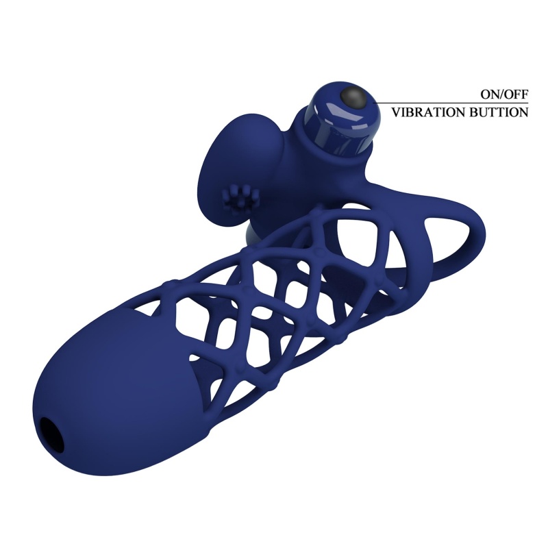 Wibrator na penisa Powerful Ring z 10 trybami wibracji, ok. 12 cm - 4