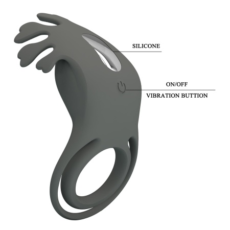 Wibrujący pierścień erekcyjny Master Ring - 7 trybów, regulowany obwód, silikon medyczny, ładowanie USB - 9