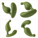 Masażer prostaty Apex 7,7 cm z podwójną stymulacją, army green - 1