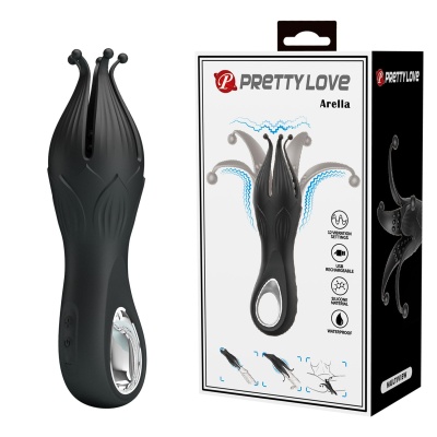Trener penisa Arella z 12 trybami wibracji i silikonową strukturą ośmiornicy (17,2 cm) - 1