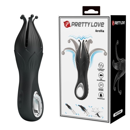 Trener penisa Arella z 12 trybami wibracji i silikonową strukturą ośmiornicy (17,2 cm) - 1