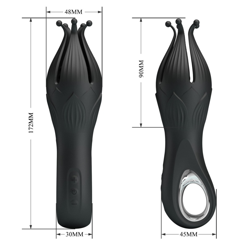 Trener penisa Arella z 12 trybami wibracji i silikonową strukturą ośmiornicy (17,2 cm) - 9
