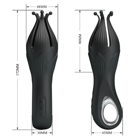 Trener penisa Arella z 12 trybami wibracji i silikonową strukturą ośmiornicy (17,2 cm) - 9