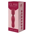 Mini wand wibrator GLAM Travel Wand z elastyczną szyjką, 14,5 cm - 1