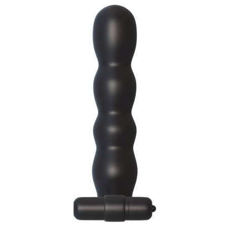 Pierścień penisa z dildo analnym Posable Partner Double Pen – wodoodporny wibrobullet, dildo 12,7 cm, pierścień Ø 3 cm - 4
