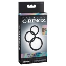 Zestaw 3 elastycznych pierścieni na prącie Silicone 3 Ring Stamina Set – silikon, średnice 5,1 / 4 / 3,2 cm, regulacja ucisku, b - 1