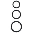 Zestaw 3 elastycznych pierścieni na prącie Silicone 3 Ring Stamina Set – silikon, średnice 5,1 / 4 / 3,2 cm, regulacja ucisku, b - 2