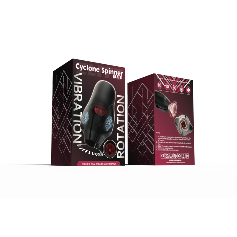 Automatyczny masturbator męski Cyclone Spinner Elite - rotacja i wibracje 10/10, IPX6, wymiary: brak danych producenta - 23