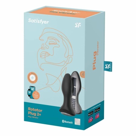 Plug-Vibrator Rotation Plug 2 Connect App (Black) - 2
