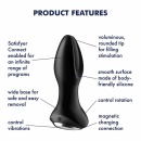 Plug-Vibrator Rotation Plug 2 Connect App (Black) - 7
