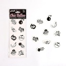 SET of 10 TEMPORARY TATTOOS - SPICY COLLECTION - 1