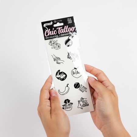 SET of 10 TEMPORARY TATTOOS - SPICY COLLECTION - 4