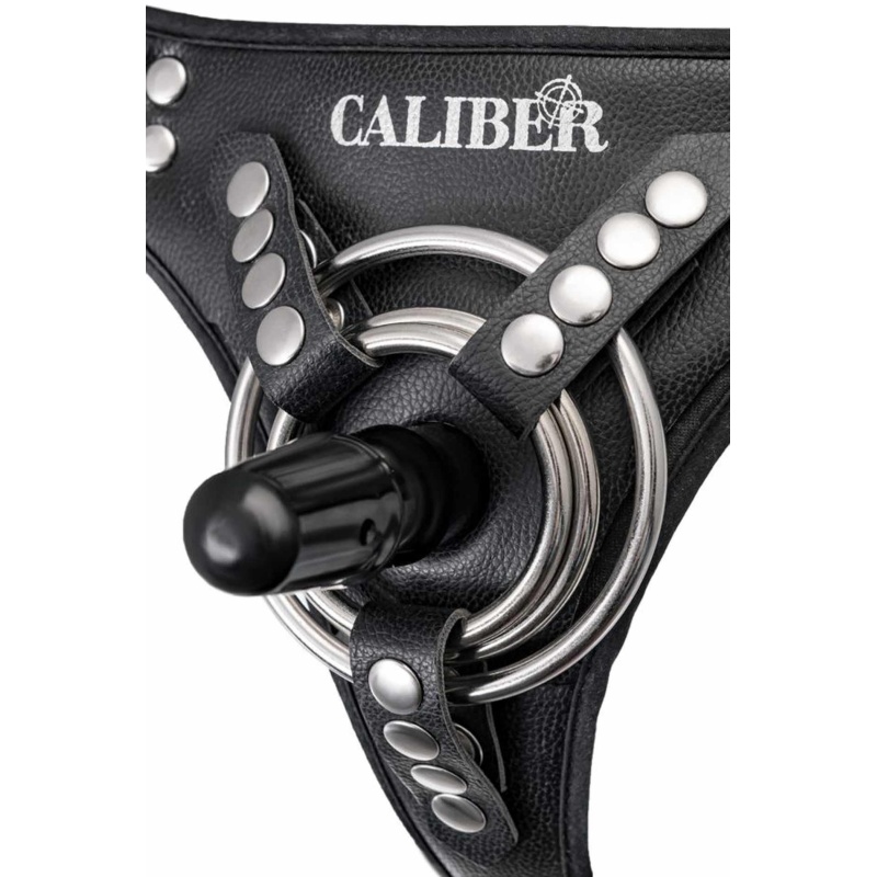 Uprząż strap-on dla kobiet RealStick CALIBER - mocowanie Vac-u-lock i pierścień O, regulacja obwodu talii do 146 cm - 5