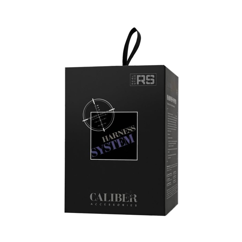 Uprząż strap-on dla kobiet RealStick CALIBER - mocowanie Vac-u-lock i pierścień O, regulacja obwodu talii do 146 cm - 9