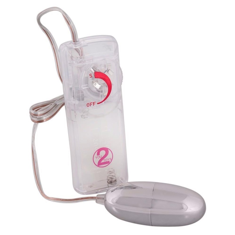 Vibro Bullet Silver Star – wibro-jajko z bezstopniową regulacją drgań, ABS, długość 6 cm, średnica 2,5 cm - 2
