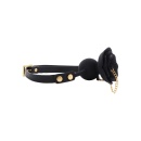 Rose Ball Gag with Plug Black - 12