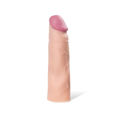 Nakładka na penisa Flesh 863006 - elastyczna, realistyczna faktura, materiał TPE - 1 2