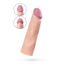 Nakładka na penisa Flesh 863006 - elastyczna, realistyczna faktura, materiał TPE - 3