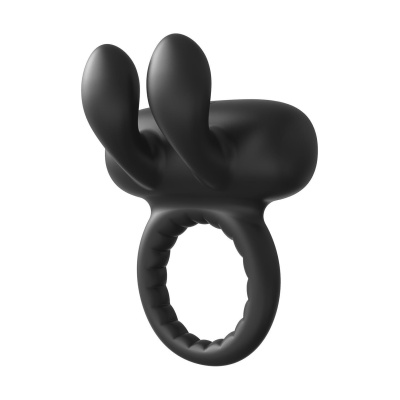 Pierścień wibracyjny na penisa RAMROD RABBIT - 10 trybów, długość 6,8 cm, szerokość 3,5-5,5 cm - 1 2