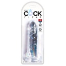 Realistyczny Dildo Clear 6 z Przyssawką TPE 17,8 cm - 1