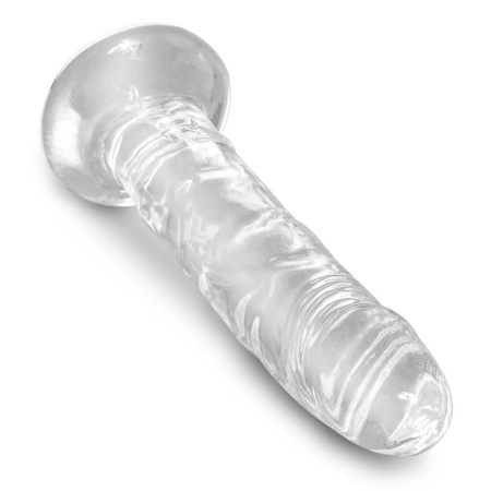 Realistyczny Dildo Clear 6 z Przyssawką TPE 17,8 cm - 4