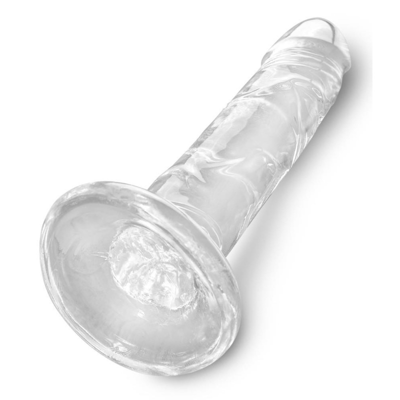 Realistyczny Dildo Clear 6 z Przyssawką TPE 17,8 cm - 6