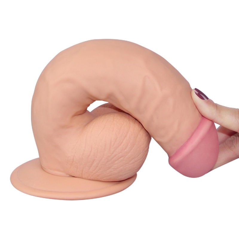 Dildo Realistyczne The Ultra Soft Dude 20 cm Cielisty z Przyssawką - 4