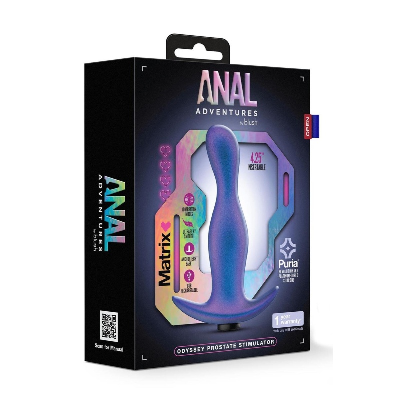 Stimulator prostaty Matrix Odyssey z podstawą AnchorTech™ i 10 funkcjami wibracji, 12,7 cm - 2