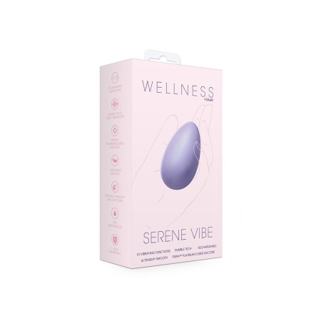 Masażer osobisty WELLNESS SERENE VIBE - 10 programów Rumble Tech, USB Magna Charge, IPX7, wymiary 7,6 x 5 cm - 1