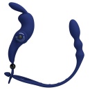 Pierścień na penisa z wtyczką analną Powerful Ring - 10 funkcji wibracji, 15 cm - 2