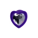 Korek analny ToDo Diamond Heart z kryształem-sercem, silikon medyczny, 7 cm - 4