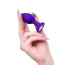 Korek analny ToDo Diamond Heart z kryształem-sercem, silikon medyczny, 7 cm - 6