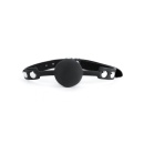 Black Silicone Ball Gag - 1