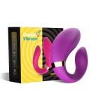 Wibrator dla par Crescent Purple (52-00030-1) - 9 trybów wibracji, pilot zdalnego sterowania, wodoodporny, 9,2 x 7,5 x 3,5 cm - 1