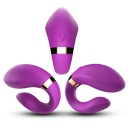 Wibrator dla par Crescent Purple (52-00030-1) - 9 trybów wibracji, pilot zdalnego sterowania, wodoodporny, 9,2 x 7,5 x 3,5 cm - 5