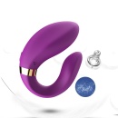 Wibrator dla par Crescent Purple (52-00030-1) - 9 trybów wibracji, pilot zdalnego sterowania, wodoodporny, 9,2 x 7,5 x 3,5 cm - 10