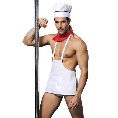H COOK OUTFIT 4 PCS WHITE TU (Size: TU) - 1
