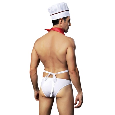 H COOK OUTFIT 4 PCS WHITE TU (Size: TU) - 1 2