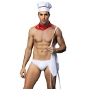 H COOK OUTFIT 4 PCS WHITE TU (Size: TU) - 4