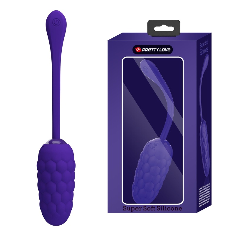 Jajko wibrujące Marina Egg Purple - 12 trybów wibracji, długość 17,5 cm - 1
