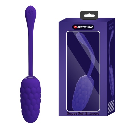 Jajko wibrujące Marina Egg Purple - 12 trybów wibracji, długość 17,5 cm - 1
