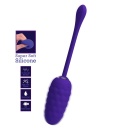 Jajko wibrujące Marina Egg Purple - 12 trybów wibracji, długość 17,5 cm - 3