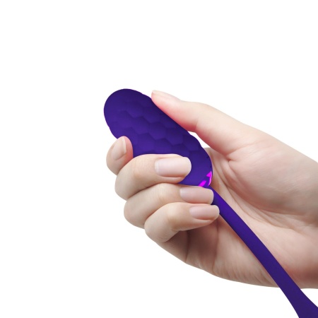 Jajko wibrujące Marina Egg Purple - 12 trybów wibracji, długość 17,5 cm - 4