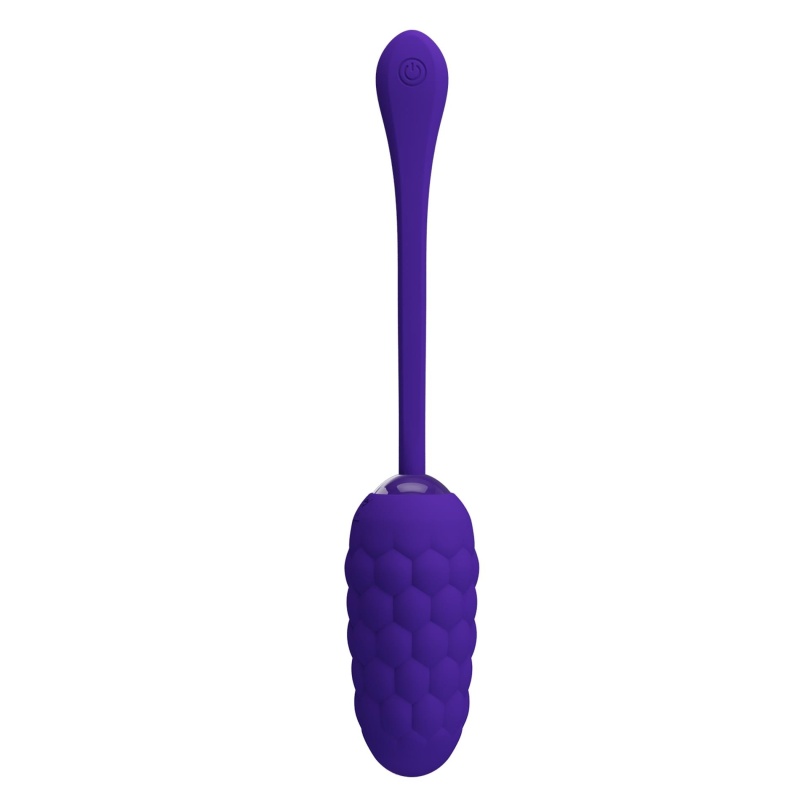 Jajko wibrujące Marina Egg Purple - 12 trybów wibracji, długość 17,5 cm - 5