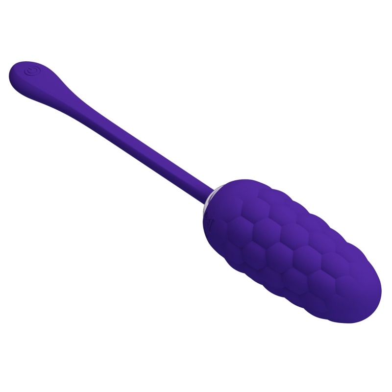 Jajko wibrujące Marina Egg Purple - 12 trybów wibracji, długość 17,5 cm - 9