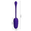 Jajko wibrujące Marina Egg Purple - 12 trybów wibracji, długość 17,5 cm - 10